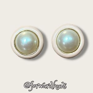 Bundle Sale 3 for $15 | Vintage Gold-Tone and Faux Pearl Stud Earrings